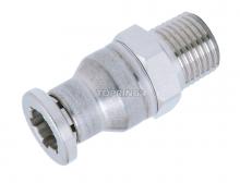 Topring 43.91 - Racc. (M) hex. 12mm x 1/2(M)BSPT Inox TOPFIT
