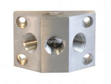 Topring 47.3 - Distributeur (2)1/2(F)NPT x (3)1/4(F)NPT alu