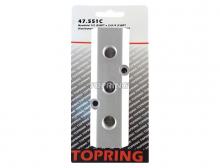 Topring 47.551C - Barre de distribution en aluminium 1/2 (F) NPT avec 3 sorties 1/4 (F) NPT