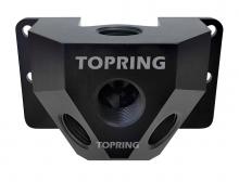 Topring 47.64 - Distrib. 1/2(F)BSPP-1/4(F)NPT x (3)1/2(F)NPT alu