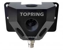 Topring 47.646 - Distributeur mural en aluminium 3/4 (F) BSPP avec 3 sorties 1/2 (F) NPT