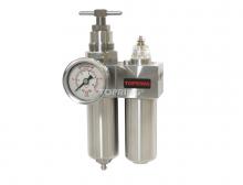 Topring 51.705 - Filtre r?Šgulateur 5 microns 7 ?  285 PSI et lubrificateur 1/4 (F) NPT en inox S