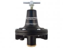 Topring 52.319 - Régulateur de précision en zinc 0.5 à 8 PSI 1/4 (F) NPT sans échappement S52