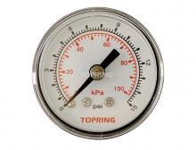 Topring 55.39 - Manomètre 2" - 1/4NPT CBM 0-15