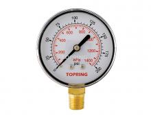 Topring 55.32 - Manomètre 2-1/2" - 1/4NPT LM 0-200