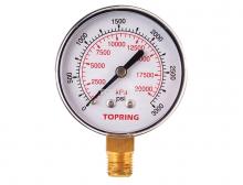 Topring 55.34 - Manomètre 2-1/2" - 1/4NPT LM 0-3000