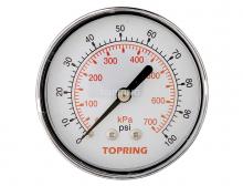 Topring 55.44 - Manomètre 2-1/2" - 1/4NPT CBM 0-100