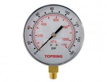 Topring 55.52 - Manomètre 4" - 1/4NPT LM 0-160