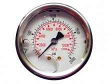 Topring 55.758 - Manomètre en inox avec glycérine 2-1/2 po 0 à 2000 PSI
