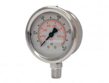 Topring 55.95 - Manomètre gly. 4" - 1/4NPT LM 0-1000 inox
