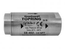Topring 58.462 - Soupape anti-coups de fouet en acier inoxydable 96 SCFM 1/2 (F) à 1/2 (F) NPT