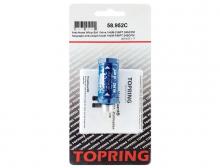 Topring 58.952C - Soupape anti-coups de fouet en aluminium 24 SCFM 1/4 (M) à 1/4 (F) NPT