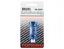 Topring 58.955C - Soupape anti-coups de fouet en aluminium 32 SCFM 1/4 (M) à 1/4 (F) NPT