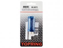 Topring 58.957C - Soupape anti-coups de fouet en aluminium 33 SCFM 3/8 (M) à 3/8 (F) NPT