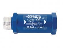 Topring 58.964 - Soupape anti-coups de fouet en aluminium 107 SCFM 1/2 (M) à 1/2 (F) NPT