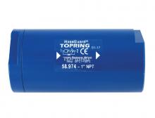 Topring 58.974 - Soupape anti-coups de fouet en aluminium 236 SCFM 1 (F) à 1 (F) NPT