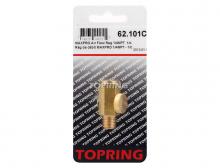 Topring 62.101C - Valve de contrôle de débit en laiton 1/4 (F-M) NPT