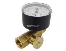 Topring 62.105 - Valve de contrôle de débit en laiton 0 à 160 PSI 1/4 (F-M) NPT