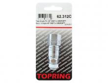 Topring 62.312C - Adaptateur pivotant en acier 1/4 (F) à 1/4 (M) NPT