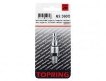 Topring 62.360C - Embout pivotant 1/4 industriel en acier 1/4 (M) NPT