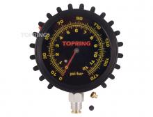 Topring 63.696 - Manom?¨tre 90 mm 0 ?  170 PSI avec protecteur en caoutcho