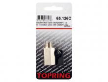 Topring 65.126C - Valve miniature en laiton 1/4 (F) NPT