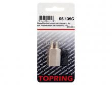 Topring 65.139C - Valve miniature en laiton 3/8 (M) NPT à 3/8 (F) NPT