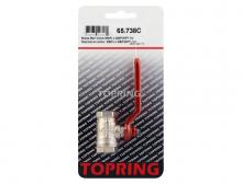 Topring 65.738C - Valve quart de tour en laiton 3/8 (F) NPT