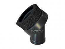 Topring 66.213 - Brosse ronde poils courts 1-1/2 po D.E. pour aspirateur pour nettoyage corporel