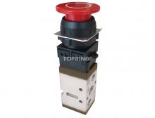 Topring 80.912 - Valve manuelle à bouton champignon 5/2 voies 1/4 (F) NPT