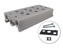 Topring 80.968.03 - Distributeur pour 3 valves 1/4 (F) NPT