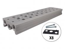 Topring 80.968.08 - Distributeur pour 8 valves 1/4 (F) NPT