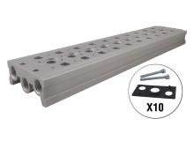 Topring 80.968.10 - Distributeur pour 10 valves 1/4 (F) NPT