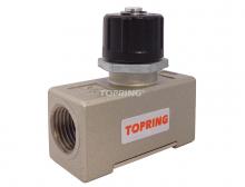 Topring 85.525 - Régulateur de vitesse en aluminium pour cylindre 1/4 (F) NPT