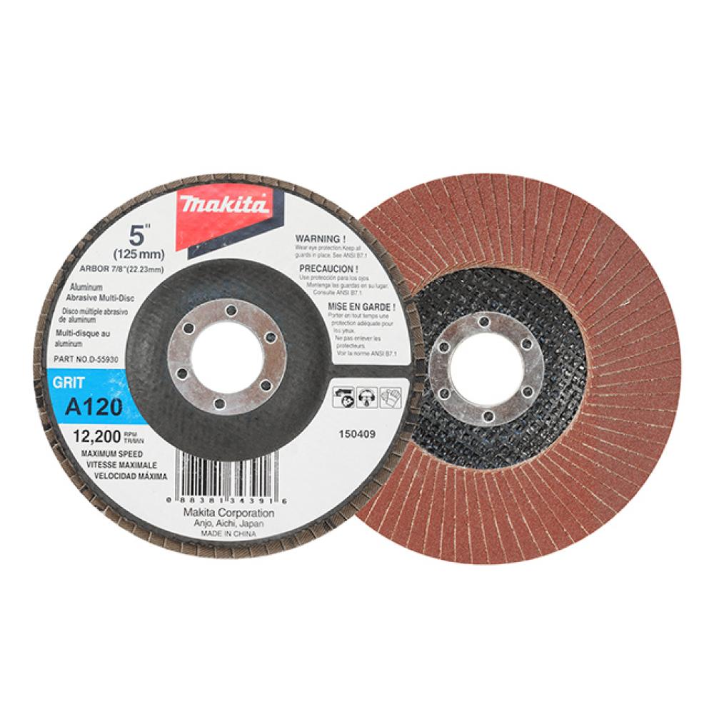 Disque à lamelles 5&#34; x 7/8&#34; -  Type 27 - Grain A120