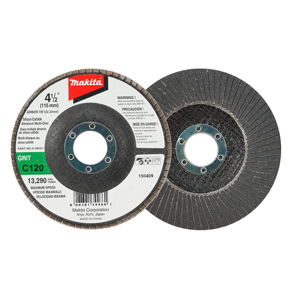 Disque à lamelles 4-1/2&#34; x 7/8&#34; -  Type 27 - Grain C120