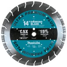 Makita A-94655 - Lames diamantées 12 po - 16 po série Optimum pour tronçonneuses à meules et tronçonneuses angulaires