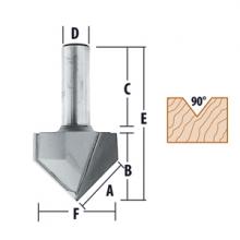 Makita 733009-5A - Fraise de toupie pour rainure en V