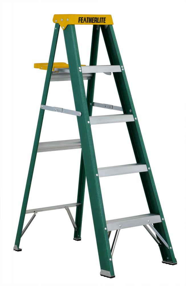 5&#39; Fiberglass Stepladder Type II 225 Load Capacity (lbs)