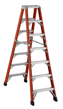 Louisville Ladder Corp 6607-AA - 7' Fiberglass Twin Stepladder Type IAA 375 Load Capacity (lbs)