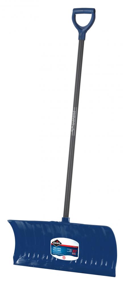 Snow pusher, 26&#34; py blade, kd, steel/TPE hdle, dh, Garant