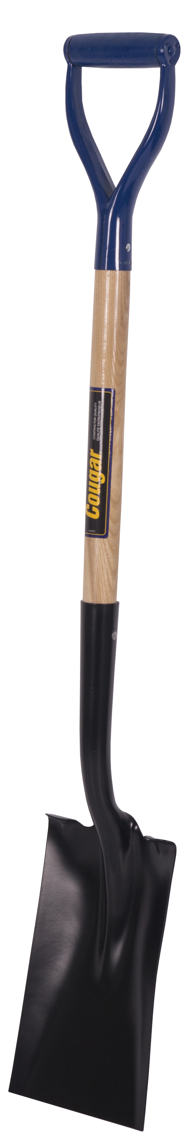 Garden spade, fw steps, hardwood hdle, dh, Cougar