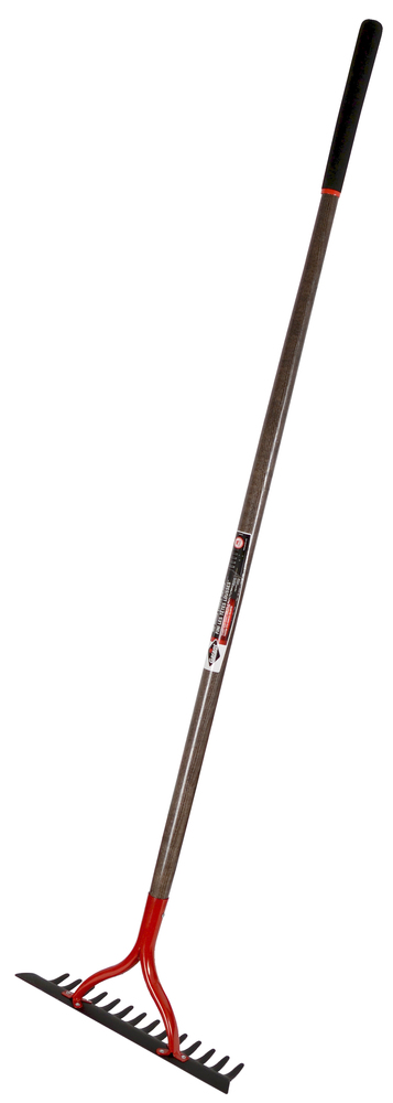 Garden rake, 14 tines, 54&#34; handle, Garant
