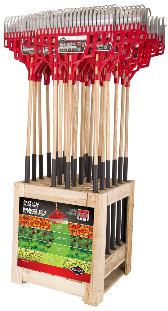 Multi-purpose rake, 20 polypro/steel tines, comfort grip, Garant