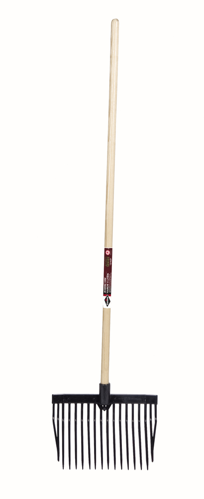 Bedding fork, 16 tines/10&#34;, polycarbonate head
