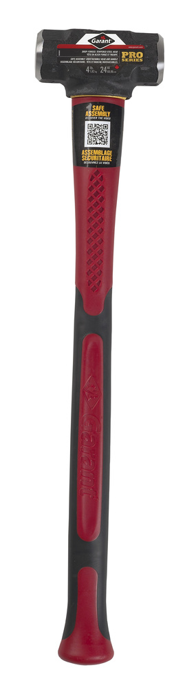 Sledge hammer, d. face, 4 lbs, 24&#34; fg hdle, Garant Pro Series