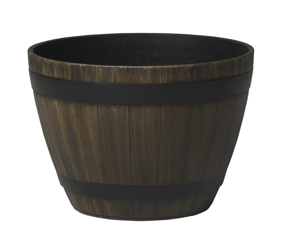 Pot Wine Barrel, HDR 20.5&#34;, kentucky walnut color