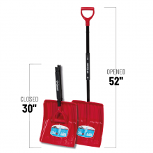 Garant GP139FSKD - Snow shovel, py 13.9", foldable steel handle, kd, dh, Garant