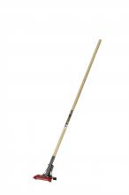 Garant 84253 - Handle in wood 1 1/8" x 60" with steel attachment for push broom with scraper, Garant Pro