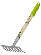 Garant FLR7MS - Level rake, 7 tines, short wood handle, Botanica